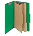 Smead Pressboard Legal Size File Folders with SafeSHIELD Fasteners, 2 Dividers, 2