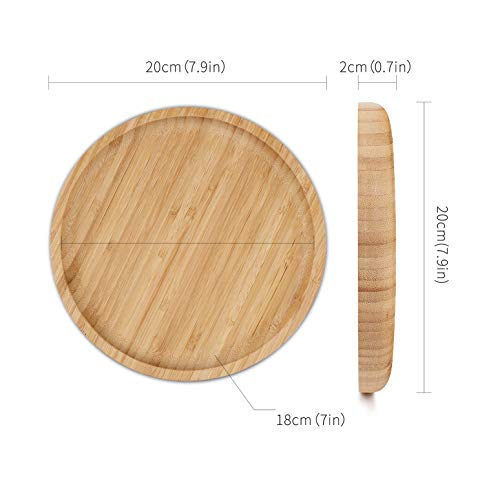 Bamboo Plant Saucer, Suitable for 68 inch Plant Pots, Bamboo Plant