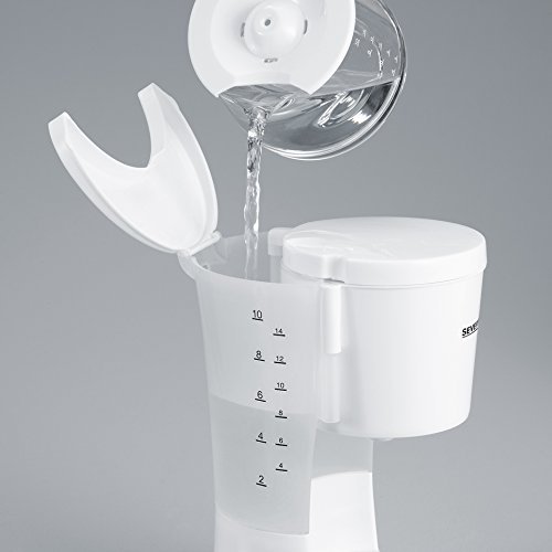 SEVERIN Kaffeemaschine, Für gemahlenen Filterkaffee, 10 Tassen, Inkl. Glaskanne, KA 4478, 1,4 L, Weiß – Bild 7