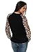 ZANZEA Women's Sexy Leopard Long Sleeve Chiffon Loose Blouse Casual Top Pullover Z-Black XL