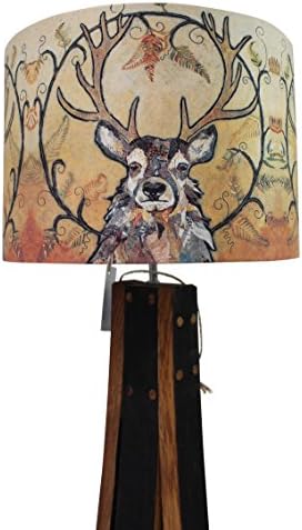 Dawn Maciocia 'Golden Monarch' Scottish Highland Stag Soft Lamp Light Shade