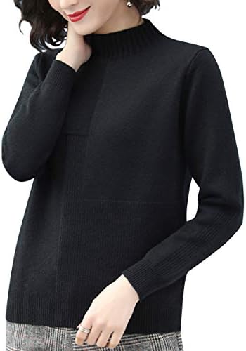 【シーズン売切！】[ジョプリンアンドコー] きれいめ ハイネック ニット デザイン編み シンプル 長袖 冬物 レディース