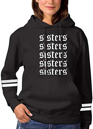La8La Women's Fashion Printing Long Sleeve Hoodie,James-Charles Sisters Pullover/Sweatshirts with Pocket and Hat.