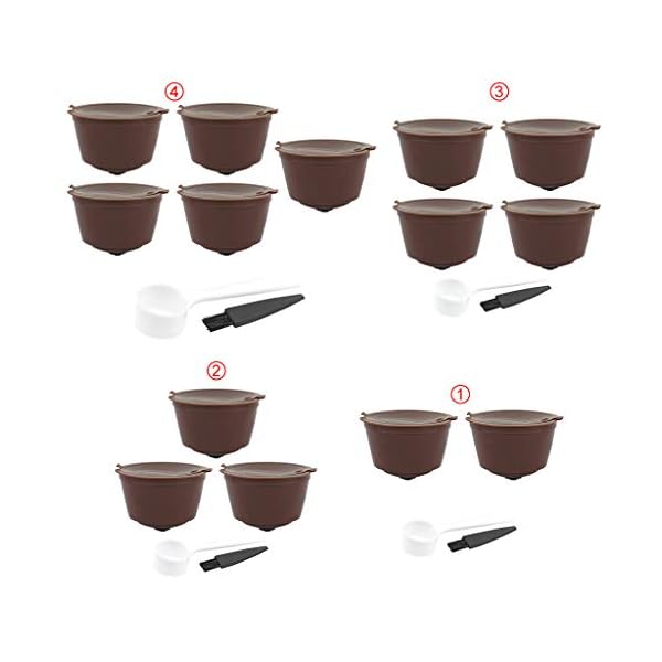 NOWON Nachfüllbare Kaffeekapseln Wiederverwendbare Kaffeepads für Nescafe Dolce Gusto – Bild 7
