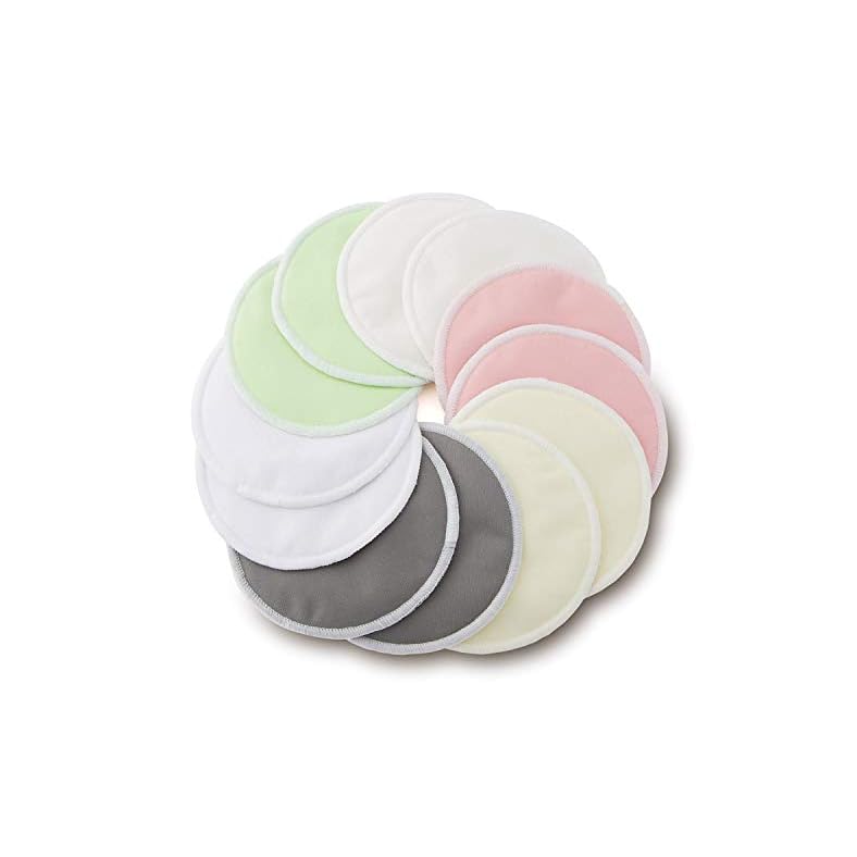 Enovoe Organic Bamboo Nursing Pads with Laundry Bag – Washable, Reusable, and Hypoallergenic Breastfeeding Pads for…