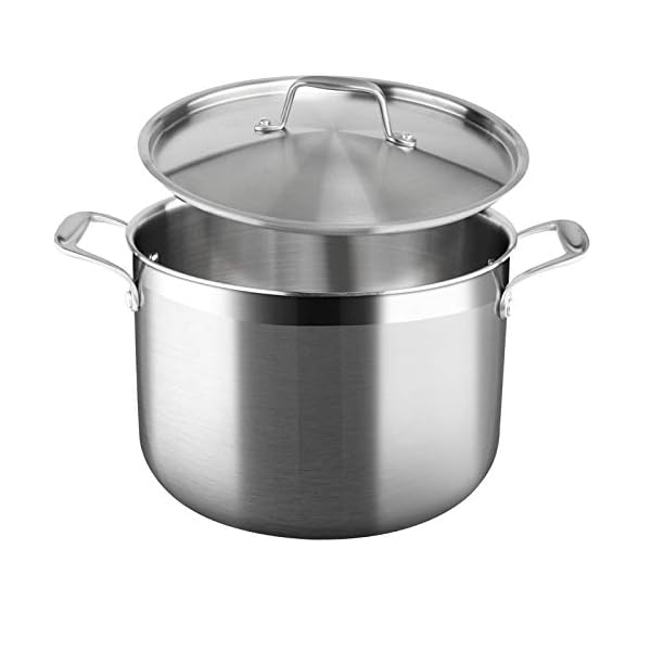 Duxtop-Whole-Clad-Tri-Ply-Stainless-Steel-Stockpot-with-Lid-8-Quart-Kitchen-Induction-Cookware Duxtop Whole-Clad Tri-Ply Stainless Steel Stockpot with Lid, 8 Quart, Kitchen Induction Cookware