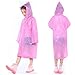 Nyicey Kids Rain Ponchos, 3 Packs Portable Reusable Emergency Raincoats for Camping Hiking Traveling