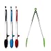 GEEKHOM Barbecue Tongs Grilling Tong for Cooking with Silicone Tips and Locking Head, Non-Slip Non-Stick Kitchen Tong BBQ Tool for Grills Smokers Salad (16 Inch)