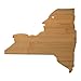 Totally Bamboo New York State Shaped Bamboo Serving & Cutting Board