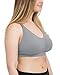 Kindred Bravely Sublime Busty Seamless Nursing Bra for F,G,H,I Cup | Wireless Maternity & Postpartum Bra (Grey, X-Large-Busty)
