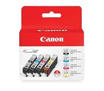 Canon 4 Color Ink Value Pack, Black, Cyan, Magenta, Yellow (2946B004)