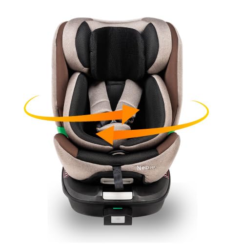 Nebio チャイルドシート 新生児 回転式 0歳から12歳頃まで ISOFIX R129適合 ジュニアシート ロングユース 赤ちゃんグッズ ベビーグッズ 出産祝い リクライニング 360° 洗える 取付簡単 ターンピット ネビオ商品画像