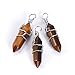 BRCbeads Gorgeous Faceted Handmade Wire Wrap Healing Point Chakra Pendant Variation Colors and Material for Necklace Making