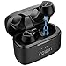 COWIN KY02 Wireless Earbuds True Wireless Earbuds Bluetooth Headphones with Microphone Bluetooth Earbuds Stereo Calls Extra Bass Touch Control 35H Playtime for Workout (Charging Case Included) - Black