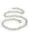 NYfashion101 Trendy Belly Chain Belt w/Multi Link Chains IBT1000-Silver