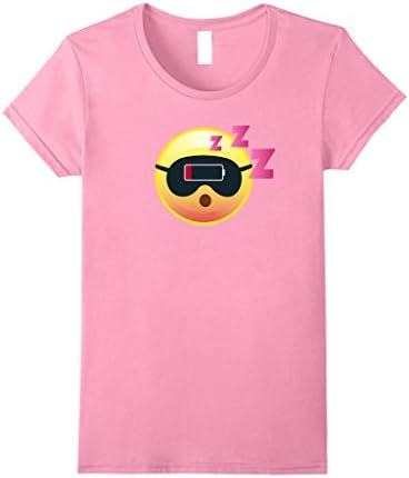 Womens Funny Sleeping Battery Low Mask Pink Sleepover Cute T Shirt XL Pink