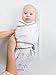 Amazing Baby Swaddle Blanket with Adjustable Wrap, Set of 3, Stars, Stripes and Starry Nite, Pastel Blue, Small
