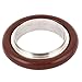Uxcell a15032600ux0187 Stainless Steel 304 KF25 Flange Centering Ring Vacuum Pump Fitting Stainless Steel, Rubber