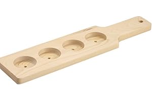 LZMS 6 Packs 14 1/2" Wine Flight Tasting Set - Beer Flight Boards - Shot Board Seving Tray - Drink Flight Boards - Tequila Shot Board - Glasses Holder for Craft Beer, Whiskey, Bourbon, Wine