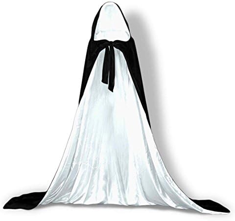 YUSHENGSM Cloak Cape Black-White-1XL