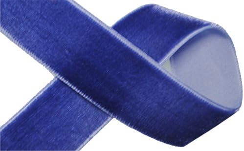 7/8" Nylon Velvet Ribbon - 5 Yards (Navy)