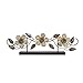 Stratton Home Decor S07669 Stamp Wood Flower Table Top, 20.00 W x 1.97 D x 6.10 H, Multi