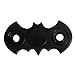 iSmalt Bat shape Fidget Spinner Toy Stress Reducer Perfect For ADD, ADHD, Anxiety, and Autism Adult Children (Black)