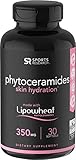 Phytoceramides 350mg Made with Clinically Proven Lipowheat® | Plant Derived and GMO Free with No Fillers or Synthetic Vitamins - 30 Liquid softgels