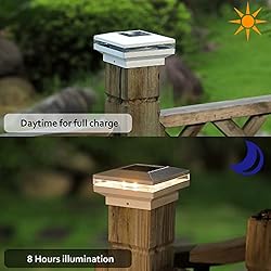 Dynaming 6 Pack Solar Post Lights, Outdoor