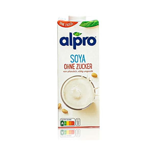 Alpro - 10er Pack Sojadrink ohne Zucker 1 Liter - Soja Soya Drink ungesüßt 100 % pflanzlich – Bild 3