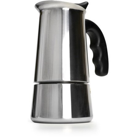 Stainless Steel 6-Cup Stovetop Espresso Maker with Silicone Handle by Primula PES-4606