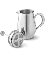 Cafetiere French Press Coffee Maker by VeoHome -Stainless steel Unbreakable and keeps coffee hotter for a long time thanks to its double wall (1 Liter)