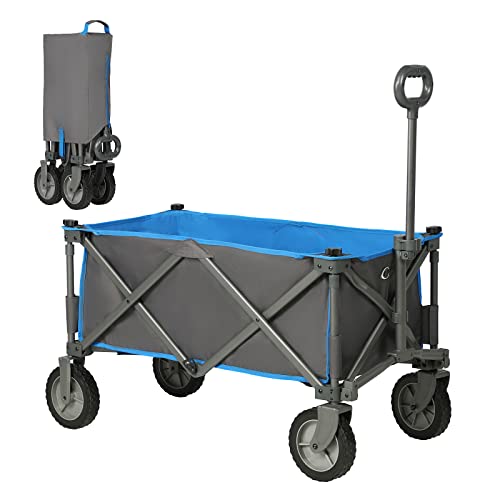 PORTAL Collapsible Folding Utility Wagon Cart Heavy Duty Foldable