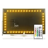 WENICE LED Strip Lights 50/55/60 inch TV 4/Four Sides, tv Backlight USB Powered Multi Color Changed RGB Tape 50" to 60" Flat Screen HDTV LCD 24keys Remote Controller