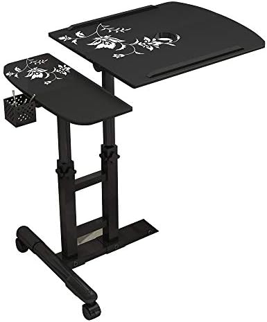 ZHANGRONG- Adjustable Laptop Desk Overbed Table Sofa Table 5 Adjustable Height Sturdy Laptop Desk Stand Notebook Computer Table With Wheels (Color : 1002, Size : Deluxe Edition)