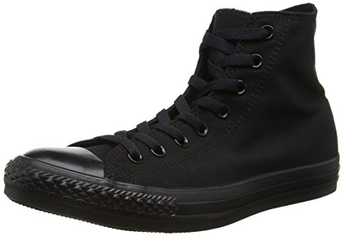 Converse Mens Chuck Taylor Hi-Top Sneaker Black (9.5 D(M) US Men / 11.5 B(M) US Women, Black Monochrome)