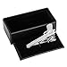 BodyJ4You Tie Clip Pinch Bar Gun Pistol Design Men Wedding Father Fashion Jewelry Gift Box