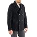 Alpine Swiss Jake Mens Wool Pea Coat Double Breasted Jacket Black LRG