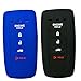 2Pcs Coolbestda Rubber Smart Key Fob Full Cover Case Skin Jacket Remote Shell Protector for 2018 2019 2020 2021 Acura MDX RDX RLX ILX TLX KR537924100