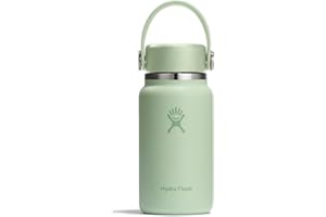 Hydro Flask Micro Bottle - Leak Proof Purse or Pocket Flask - Insulated Mini Water Bottle 6.7 Oz Aloe