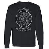 Smith & Wesson Trade Mark Back Print Long Sleeve T-shirt - Black-large