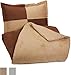 Amazon Basics 2-Piece Two-Tone Microsuede Comforter Set - Twin, Chocolate