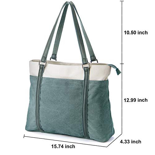 Women's Work Bag with Laptop Compartment Zipper Pockets Teacher Totes