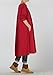 Mordenmiss Women's Knit Sweater Dress Baggy Flared Shift Pullover Style 1 Burgundy