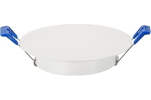 uxcell 120mm/4.7" Round Ceiling Cover Plate, Downlight Hole Speaker Wall Hole Spring-Lock Decorative Steel Trim Cap Access Pa