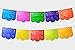 Fiesta Brands 30 Panel Pack. Mexican Papel Picado Banner.Colores de Primavera.Over 49 feet Long for Maximum Coverage. Vibrant Colors Tissue Paper. Medium Size Panels. Multicolored Flowers Design
