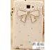 White Bow Pearl Bling 3d Diamond Crystal Hard Back Cover Case for Samsung Galaxy Note 1 N7000 I9220 I717