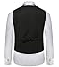 Hanayome Men's Double-Breasted Leisure Business Suit Dress Vest Waistcoat VS02 (Black, XL)