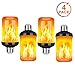 Y- STOP Upgraded LED Flame Light Bulbs, 4 Modes Flickering Light Bulb with Upside Down Effect, E26 Base Flame Bulb for Halloween Lights, Christmas Decorations Outdoor Indoor, Party Decor (4 Pack)