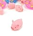 20PCS TKOnline Rubber Pink Pig Baby Bath Toy with 4 Mini Swim Ring
